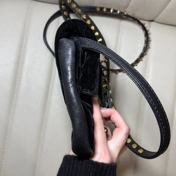 3.1 Phillip Lim black velvet crossbody bag
